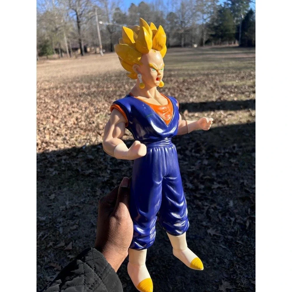 Bird Studio Dragon Ball‎ Z Vegito Figure Kids 13in Blue Plastic Vintage Good